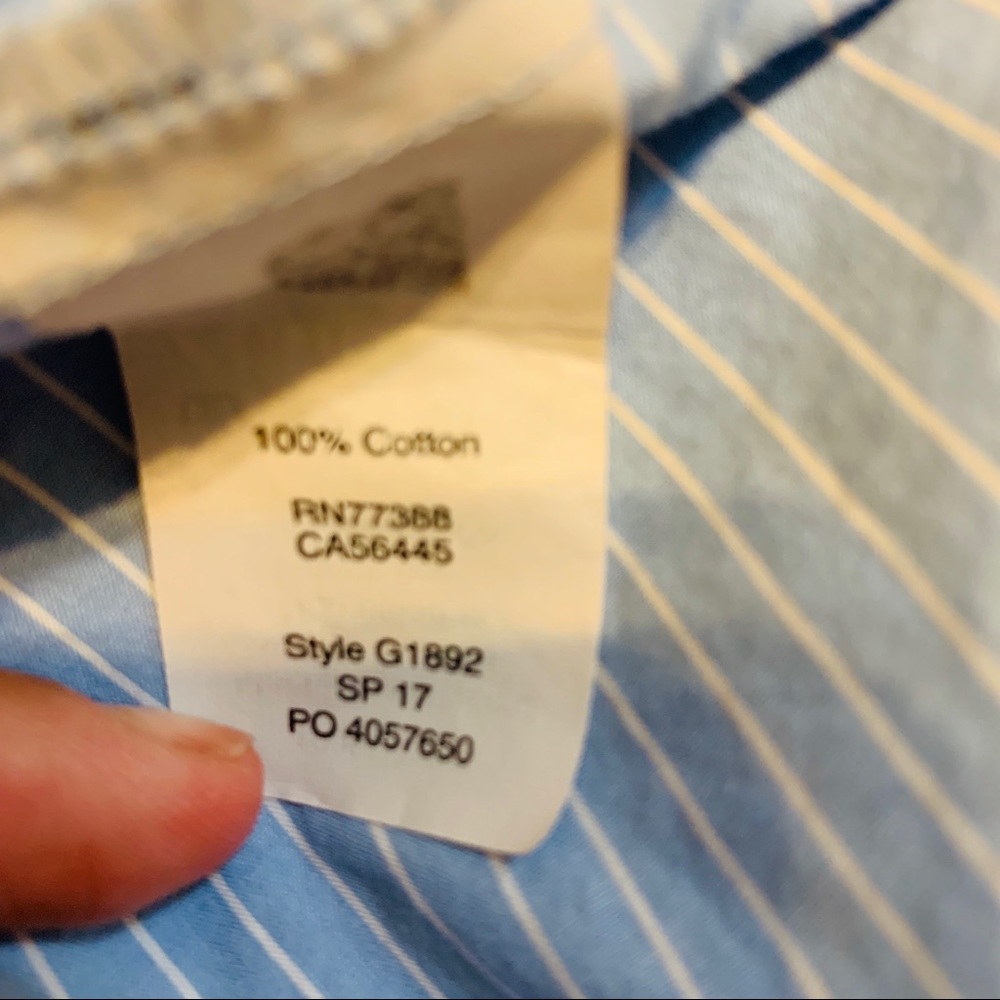 MADEWELL Striped Tie Sleeve Popover Top Size XS - Picture 6 of 6